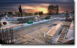 Sunset at the site, atelier area
Photo credit: Harry Foster, Canadian Museum of Civilization
