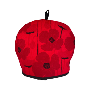 Red Tea Cozy Poppies