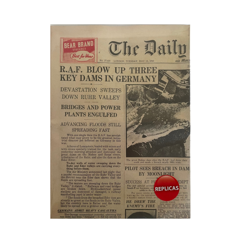 Dambusters newspaper replica