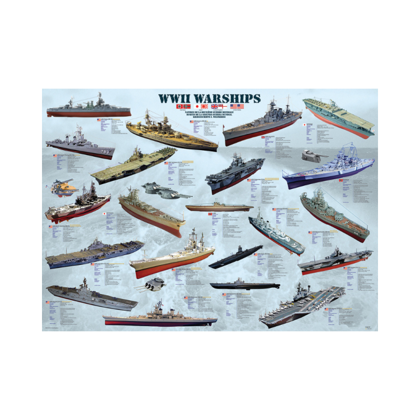 EuroGraphics Deuxième guerre mondiale Wars Wars 1000-pièces Puzzle