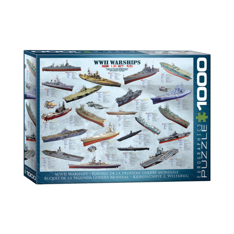 EuroGraphics WW II Warships 1000-Piece Puzzle