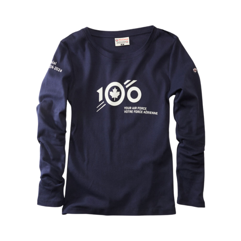 Women’s Navy Long Sleeve Shirt RCAF 100th