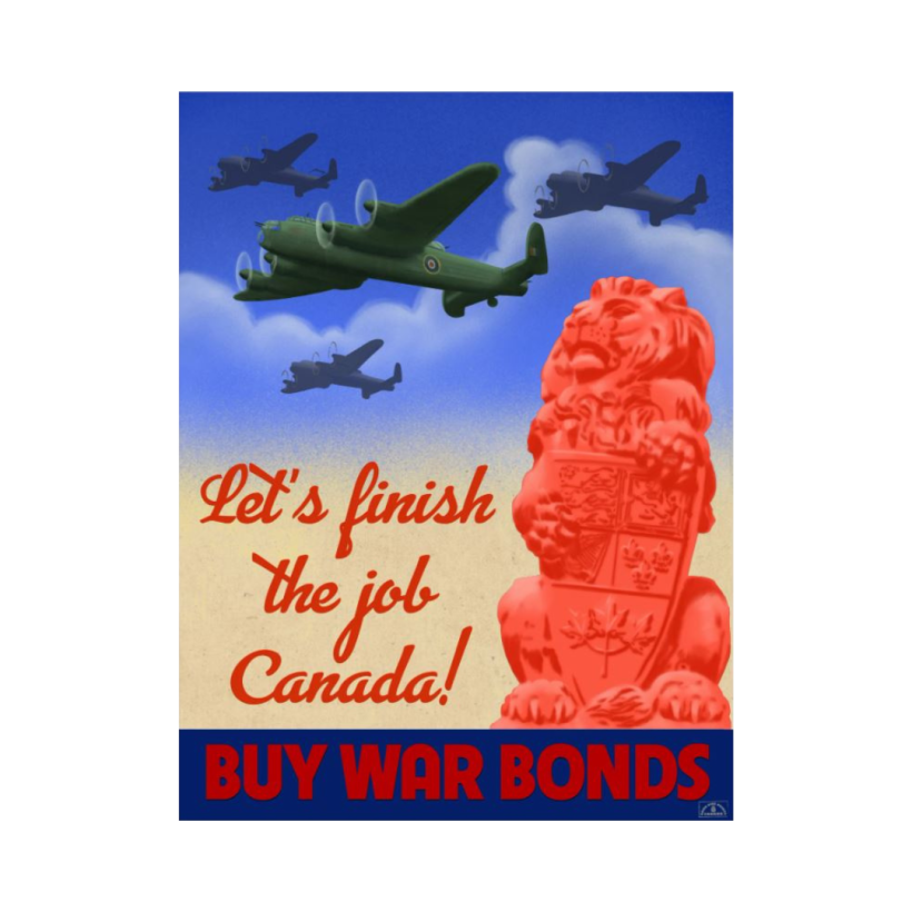 Print Let's Finish The Job Canada! Aqueous ink on premium paper.