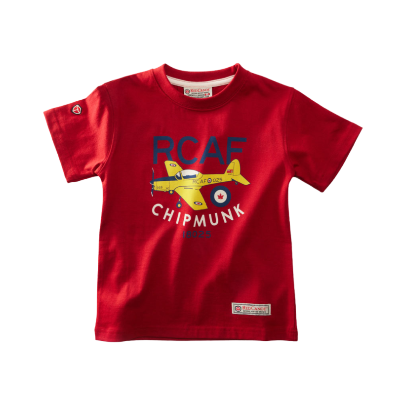 KID'S RCAF CHIPMUNK T-SHIRT IN HERITAGE RED