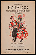 Catalogue du magasin de musique et de 
livres polonais, vers 1950.