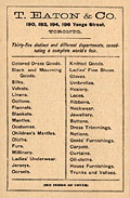 Eaton`s departments, Eaton's Fall 
Winter 1884, p.34
