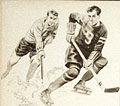 Garon portant le chandail de 
hockey 
numro 9, Eaton automne hiver 1950-1951, p.542.