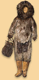 Eskimo Doll - Woman with bag