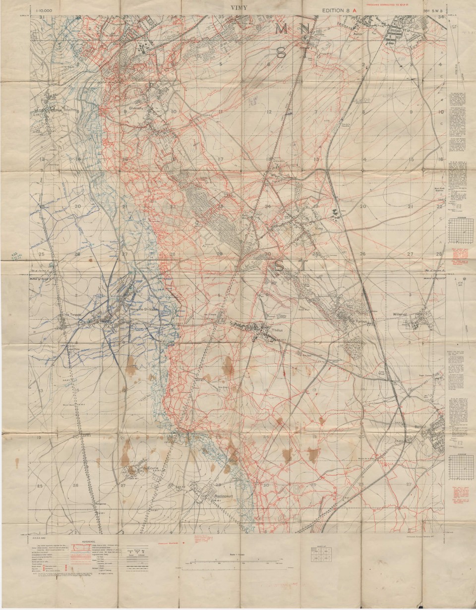 Archival Documents - Maps | Canada and the First World War