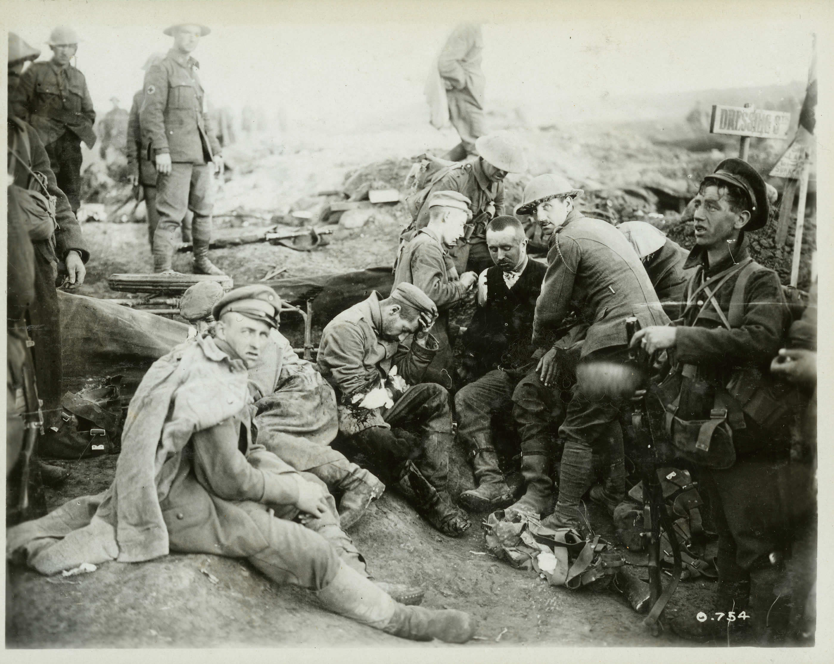 Battles And Fighting Photographs Wounded Germans Canada And The 