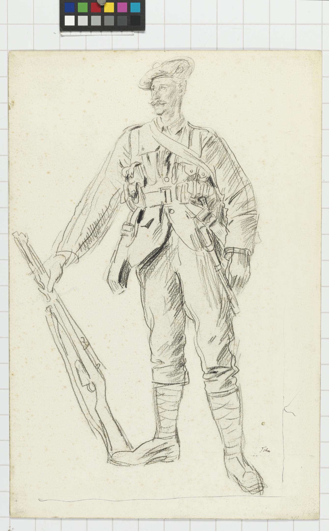 Civil War Soldier Drawing, HD Png Download - kindpng