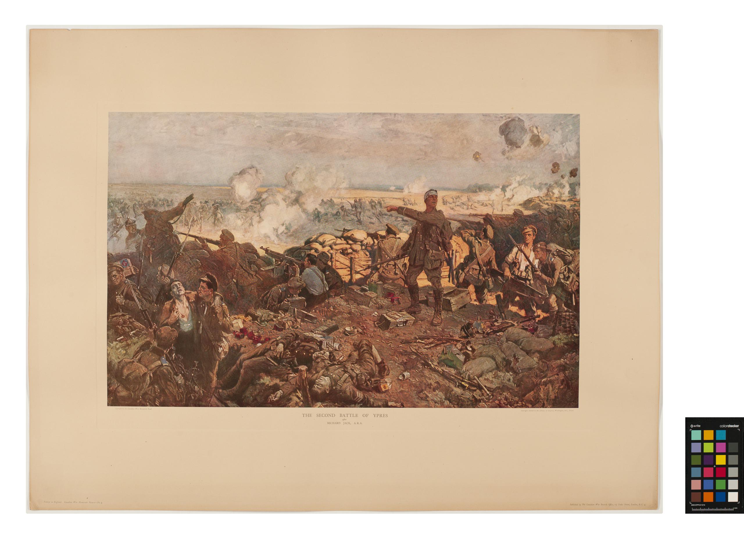 print, The Second Battle of Ypres after Richard Jack A.R.A.