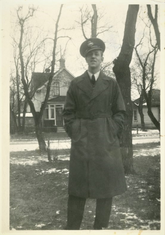 Donald Bennet in a Canadian Airforce Uniform