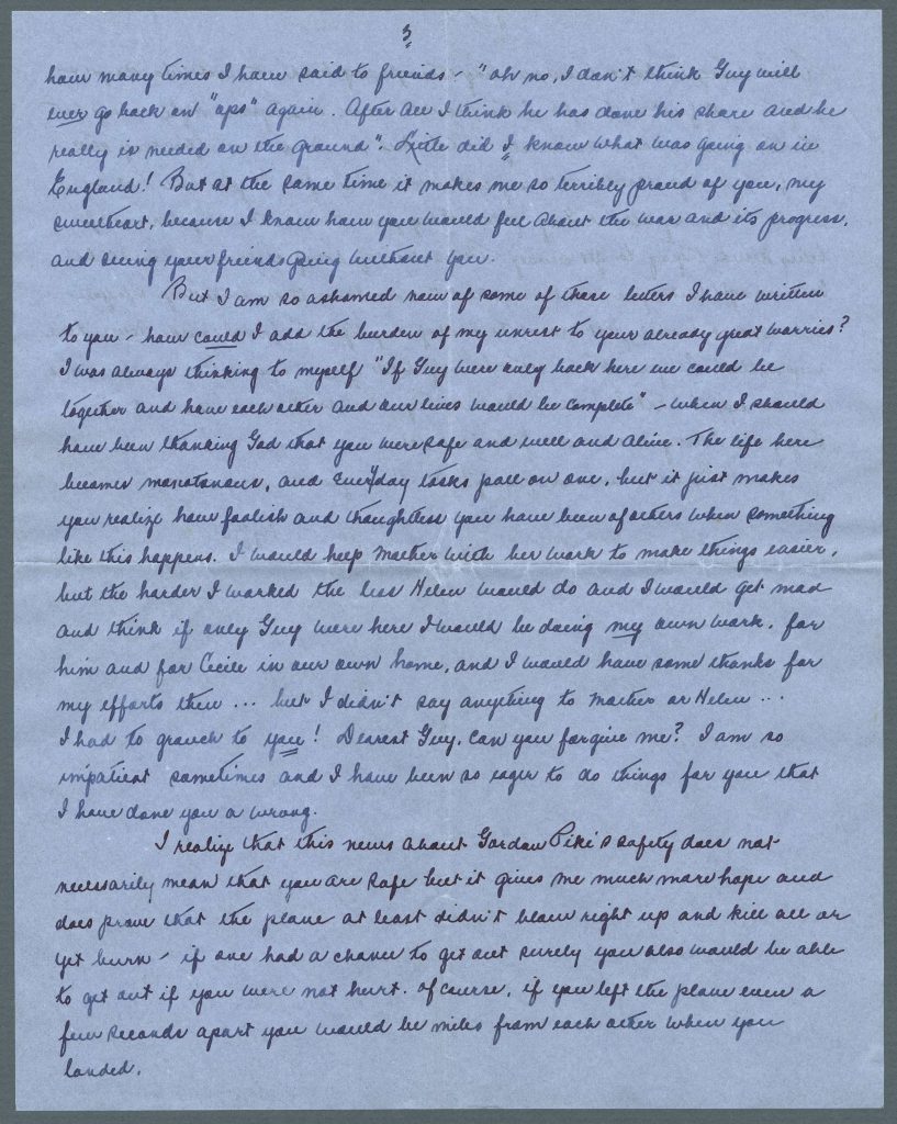 A letter written with ink on a piece of paper.