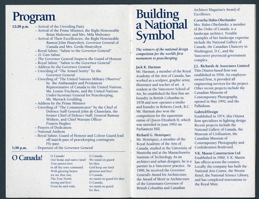 Building a national symbol program brochure.