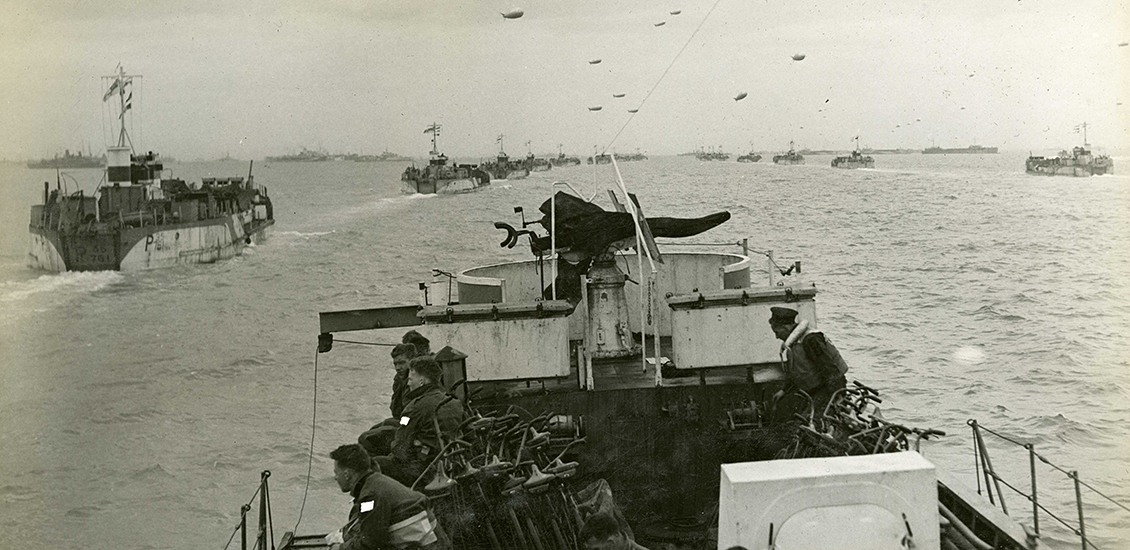 Ships going to Normandy